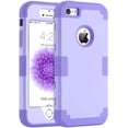 thumbnail image 1 of iPhone 5S Case iPhone SE iPhone 5 Case Shockproof Protective Case for iPhone SE 5S 5 Purple, 1 of 7