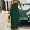 thumbnail image 5 of Ichuanyi Summer Dresses Women Casual Solid Sleeveless Dress Sling Backless Long Dress, 5 of 9