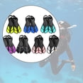 thumbnail image 6 of ZPAQI Divings Fins Travel Size Swim Fins Open Heel Swim Flippers Snorkeling Gear, 6 of 13