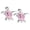 Pink, variant on 2024 New Diamond Encrusted Turtle Earrings – Personalized Fashionable High End Simple And Versatile Couple Earrings Women’s Earrings And Accessories Ladies' Halloween Fancy Ear Decorations