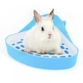 KeesonKimi Pig Litter Box, Small Animal Corner Litter Pan Tray for Cage Potty Training Toilet