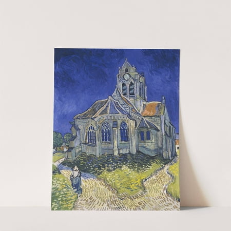 The Church in Auvers-sur-Oise View from the Chevet - Vincent Van Gogh Artwork - livingroom bedroom office dining room - 8x10 - High Quality Wall Art Poster Print Decor - UNFRAMED