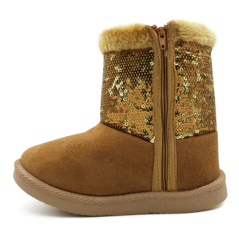 Glitter fur clearance boots
