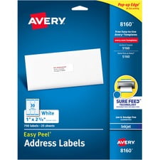 Avery AVE08160 Étiquette d'Adresse