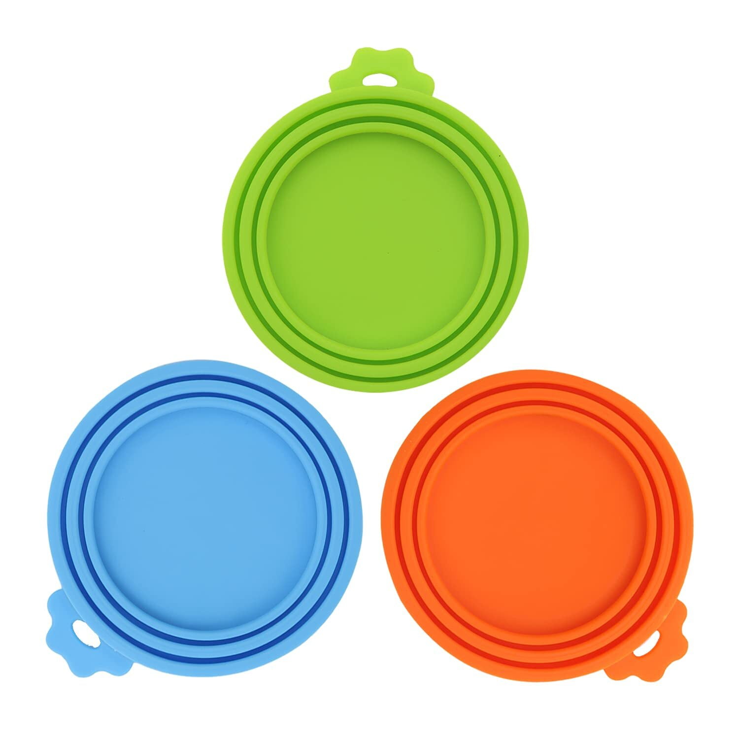 3 Pack Pet Food Can Covers Lids Universal BPA Free & Dishwasher Safe