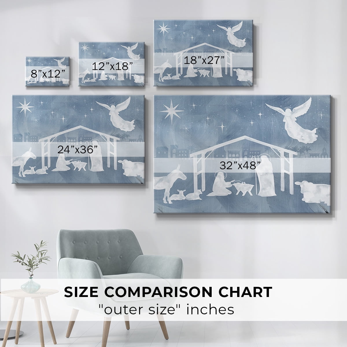 Star of Bethlehem Collection A- Gallery Wrapped Canvas