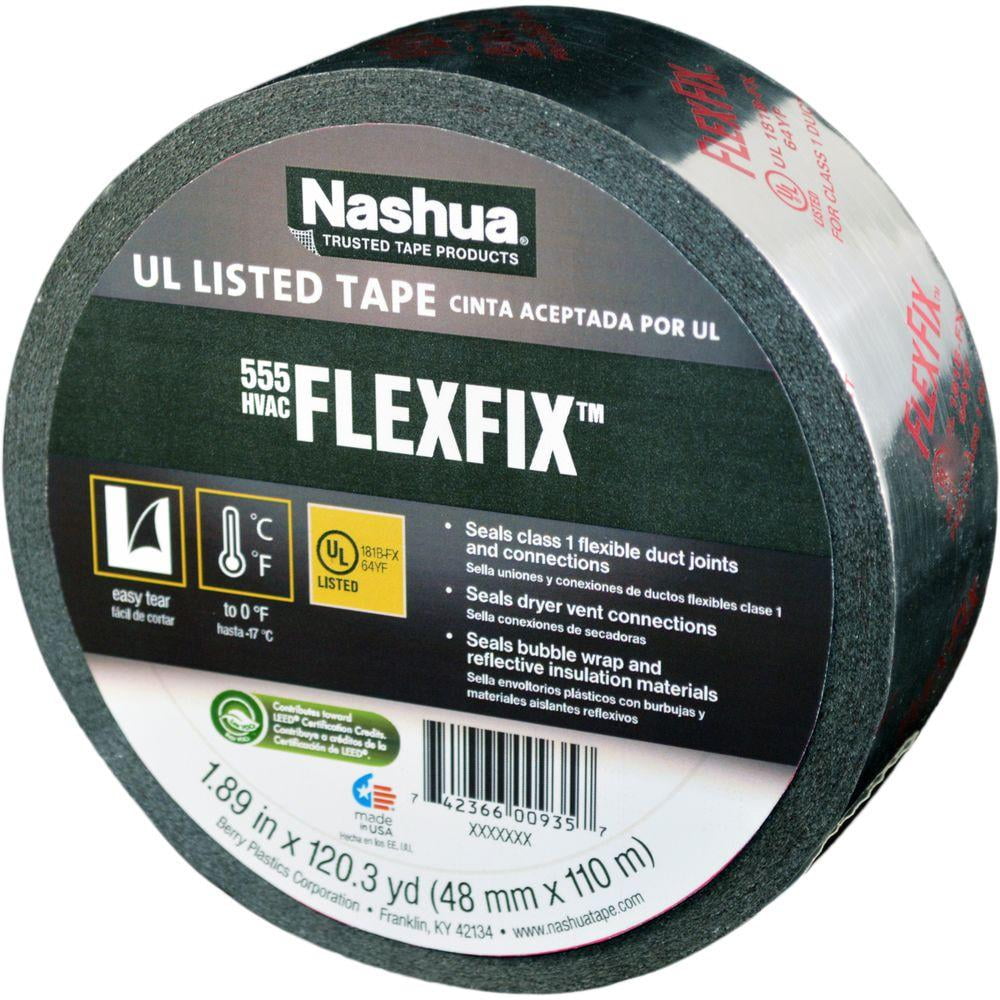 Nashua 1529786 FlexFix UL Listed Metallic Tape, 1.89" x 120.3 Yd, 555