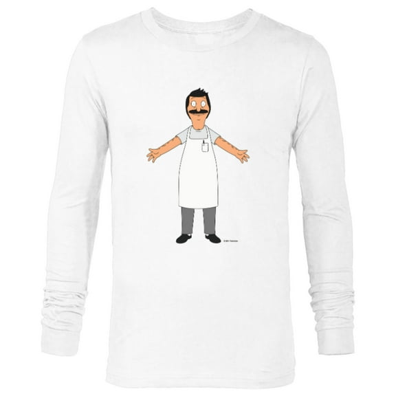 Bob’s Burgers Bob Belcher Hug - Long Sleeve T-Shirt for Men - Customized-White