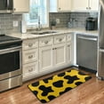 thumbnail image 2 of Area Rugs Carpet for Bedroom Floor Kitchen Rugs Yellow Black Cow Spot Door Mat Bedside Runner Rug Living Room Washable Non Slip 39×20in, 2 of 7