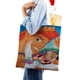 thumbnail image 4 of Hércules Bolso de tela con estampado de lienzo para mujer, bolsa de compras reutilizable y estética, con cremallera interior, regalo para mujer, 35 × 40 cm., 4 of 6