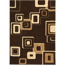 SAFAVIEH Soho Samia Geometric Wool Area Rug, Brown/Beige, 7'6" x 9'6"