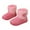 Pink, variant on Boots for Girls,Girls' Snow Boots Winter Kid's Shoes with and Thick Short Boots Thick Sole Warm Midsole Trendy Black