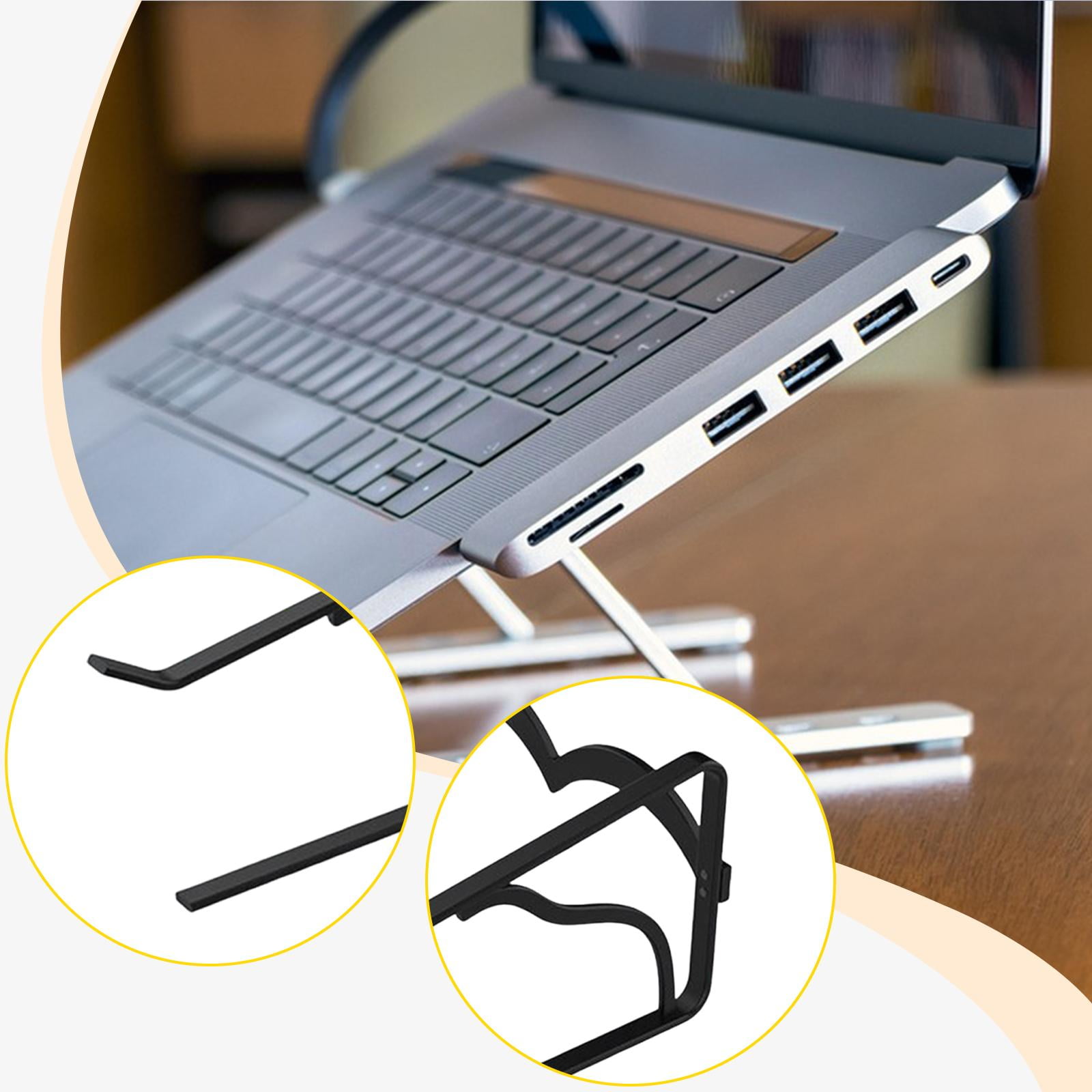 Laptop Stand Computer Riser Notebook Holder Aluminum Alloy Heat Dissipation for Desk Use Supports 18 Inch Laptops