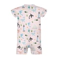 thumbnail image 5 of Baby Pink Sea Animals Newborn Infant Baby Romper Shirts Girl Whale Sea Horse Dolphin Corals Lighthouse Boat Summer Nautical Life Outfit Baby Clothes Short Sleeve Onesie  ﻿, 5 of 6
