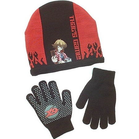 Boys' Yu-Gi-Oh! Gloves and Beanie Set