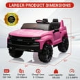 thumbnail image 7 of CazToi 24V 2 Seater Ride On Truck Licensed Chevrolet Silverado Electric Car with Remote Control for Kids 3-8, 7 of 7