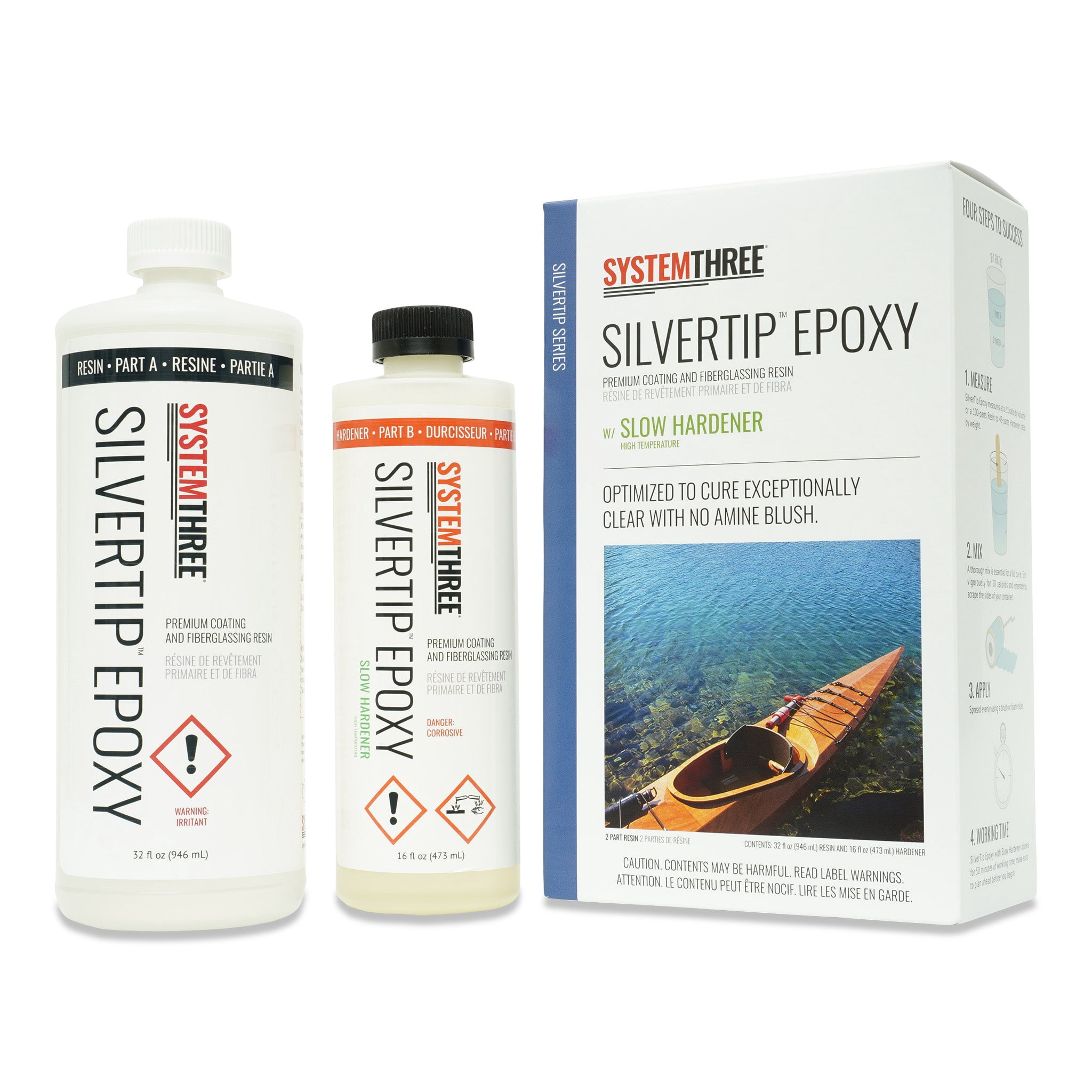 System Three SilverTip Epoxy with Slow Hardener, 1.5-Quart