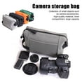 thumbnail image 1 of Large Capacity Zipper Closure Artificial Leather Camera Case Foldable Camera Storage Bag Organizer Camera Accessories, 1 of 7