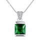 thumbnail image 2 of Collar colgante de diamantes de imitación Sunnimix Plata 925 Verde, 2 of 8