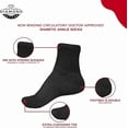thumbnail image 4 of Diamond Star Diabetic Ankle Socks - Non Binding Quarter Socks for Men & Women, Cushion Circulatory Socks (Black - 12 Pairs, Socks Size 13-15, Fit Men's Shoe Size 9-14), 4 of 6