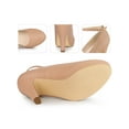thumbnail image 2 of BLISSFUL STEP Women's Round Toe Ankle Strap Stiletto High Heels Pumps -PU, 2 of 5