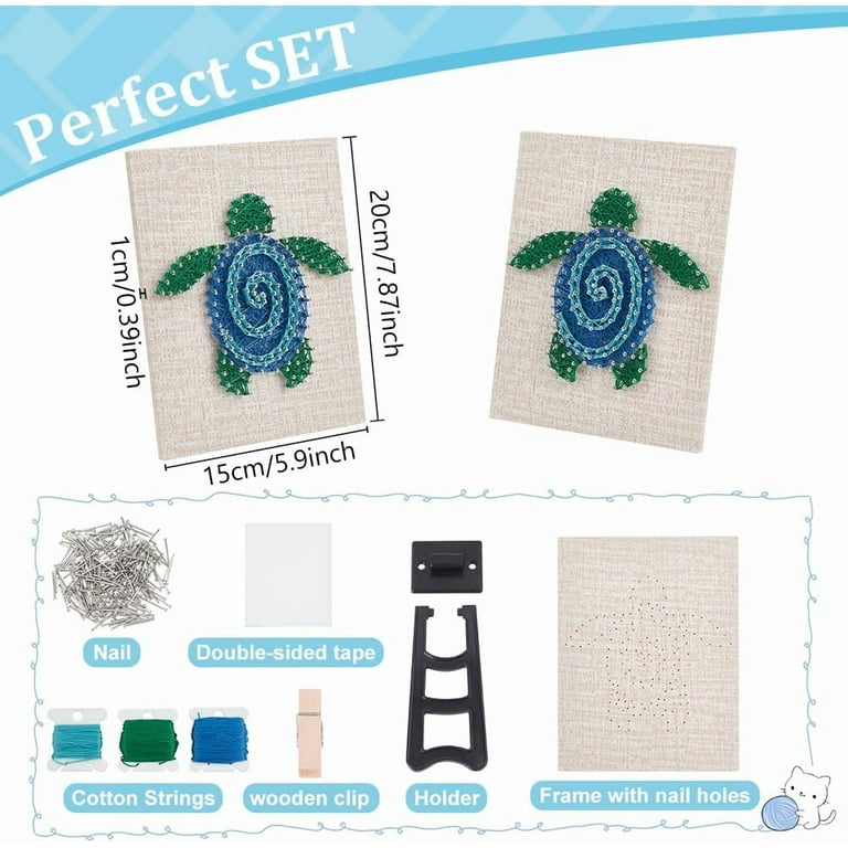 Klever Kits Kit d'art de corde 3D pour enfants de 8 9 10 11 12 ans, arts et artisanat, ensemble de lanternes à faire soi-même pour filles, jouet lumineux à guirlande lumineuse