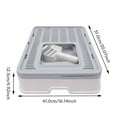 Wuzstar Folding Cat Litter Box Large Space Enclosed Cat Pet Toilet with