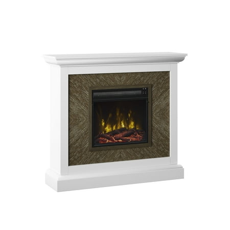 

Wall Mantel Electric Fireplace with Starburst Grain Pattern