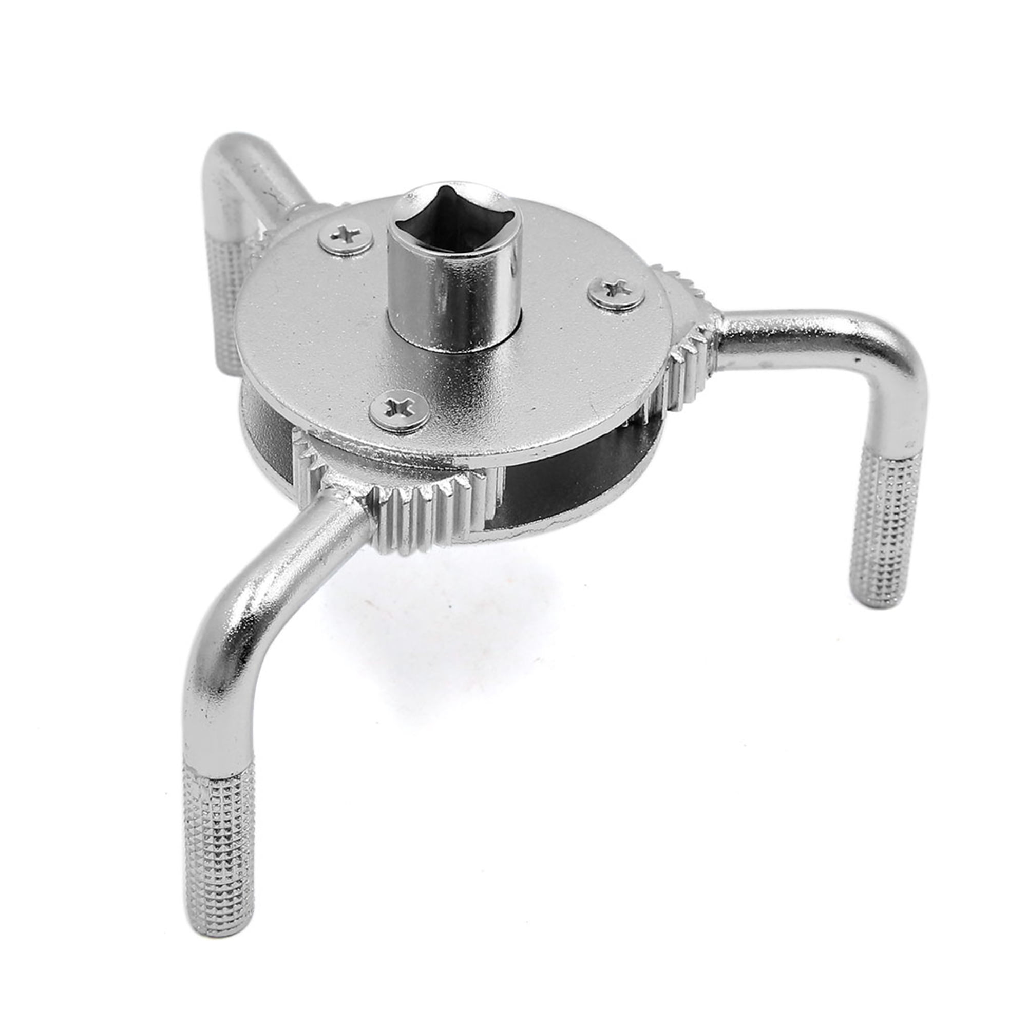 Unique Bargains 60-105mm 2 Way 3 Jaw Oil Filter Wrench Remover Tool Silver Tone