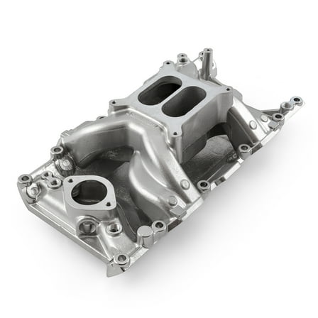 Speedmaster 1-147-029 Compatible with Mopar and Compatible with Chrysler Dodge SB 318 340 360 MidRise Air Aluminum Intake Manifold [Polished]