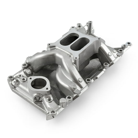 Speedmaster 1-147-029 Compatible with Mopar and Compatible with Chrysler Dodge SB 318 340 360 MidRise Air Aluminum Intake Manifold [Polished]