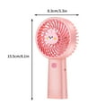 thumbnail image 3 of Holloyiver Portable Mini Handheld Fan, USB Rechargeable Small Pocket Fan, 3 Speeds Personal Small Hand Fan for Travel/Summer/Concerts/Lash, Gifts for Women (Sakura Pink), 3 of 5