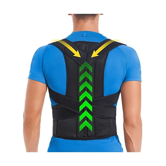 Back Brace Posture Corrector for Women and Men, Back Braces for Upper and Lower Back Pain Relief, Adjustable and Fully Back Support Improve Posture and Lumbar Support(S, 26"-30" Waist)