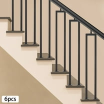 6 Pack U-Shape Stair Railing 36in Stair Railing Balusterused in Villas, Attics, Gardens, Hotels, Entrances