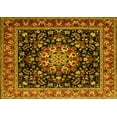 thumbnail image 1 of Ahgly Company Indoor Rectangle Persian Yellow Traditional Area Rugs, 2' x 3', 1 of 4