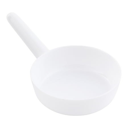 Restaurantware-1 Ounce Disposable Dessert Cups, 100 Mini Sauce Dishes - Sauce Pan Design, Serve Condiments, Snacks or Samples, White Plastic Small Appetizer Plates, For Parties or Catered Events,