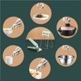 thumbnail image 4 of Toystoory Juego de pinzas para platos calientes de acero inoxidable Pinza para platos calientes Pinza para platos Abrazadera para platos de silicona Cocina y Comedor Verde claro Toystoory HA026754-01, 4 of 6