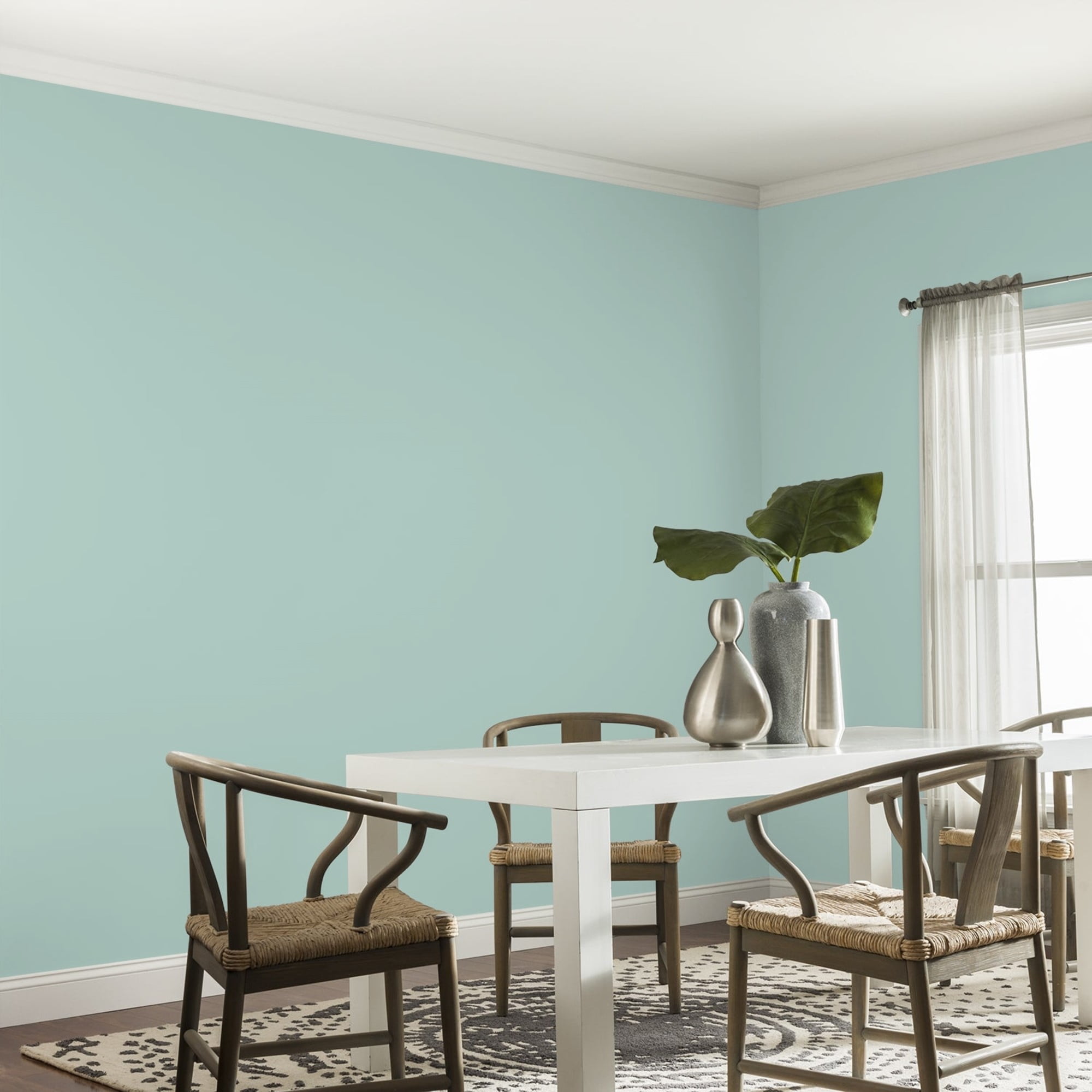 Glidden HEP Copenhagen / Green, Eggshell Interior Paint with Primer, 1 Gallon
