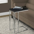 thumbnail image 2 of 25.25" Brown and Silver Contemporary Rectangular Accent Table, 2 of 4