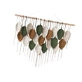 thumbnail image 4 of Borlas de hojas colgantes de pared de macramé, artesanía bohemia de cuerda de algodón, borla de decoración del hogar, decoración de arte de pared de macramé para sala de estar, 10 hojas, 4 of 8