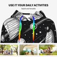 thumbnail image 4 of Kdxio Cosmic Landscape Celestial Art Print Womens Oversized Hoodies Sweatshirts Hooded Pullover Tops Sweaters Casual-X-Large, 4 of 7