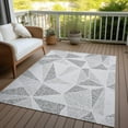 thumbnail image 6 of Addison Rugs Chantille Indoor/Outdoor Transitional Geometric Gray Washable Rectangle Rug, 3' x 5', 6 of 6