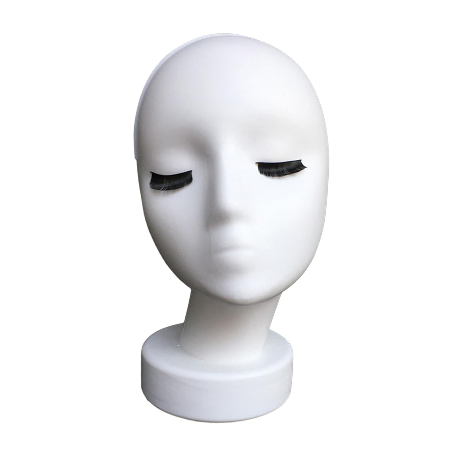 TOOYFUL Hat Display Rack Female Head Mannequin Display Model Manikin for Headwear Jewelry Glasses Hats Making Styling A