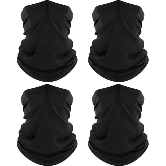 4 Pack Neck Gaiter, Cooling Breathable Face Mask UV Protection Scarf Hiking Bandana for Men/Women