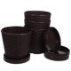 thumbnail image 1 of unbranded 4Jgo Macetas De Plástico Café Con Para Cultivo De Plantas En Y Oficina, 1 of 6