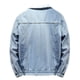 thumbnail image 4 of Chaquetas de Mezclilla Prendas de Vestir Para Hombres Chaqueta de Mezclilla Gruesa Sólida Informal Más Chaqueta de Bolsillo de Abrigo de Forro Polar Odeerbi  ODB-4, 4 of 7