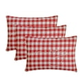 thumbnail image 5 of Christmas Checkered, Merry Lumbar Pillow Cover, 12" x 26" Red Cotton Pillowcase, Farmhouse Letters And Words Holiday Decor Oblong Pillow Cover For Sofa Couch, Living & Bed Room - Holiday Merry, 5 of 5
