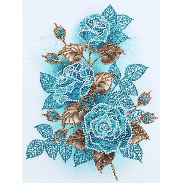 Wdftyju 5D DIY parte especial en forma de taladro diamante pintura flores dibujo Wdftyju 5nm3ns2lp9cm4aw7