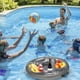 thumbnail image 4 of Portavasos portátil para fiesta de verano, soporte flotante inflable para bebidas, bandeja enfriadora de bebidas con múltiples agujeros, 4 of 5
