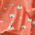 thumbnail image 4 of NIEWTR Toddler Baby Boy 2Pcs Outfits Pullover Tops + Drawstring Pants Set Fall Winter Set for 0 6 12 18 24 M 1t 2t 3t 4t 5t 6t,18-24 Months,Orange, 4 of 6